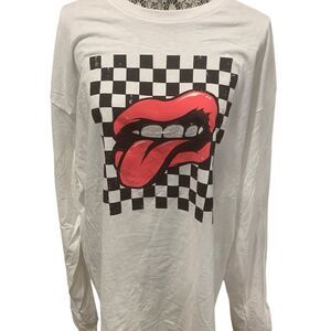 Kill Brand White Long Sleeve Tee with Red Graphic